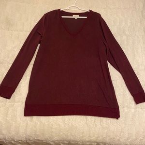 Lucky Brand Burgundy Sweater